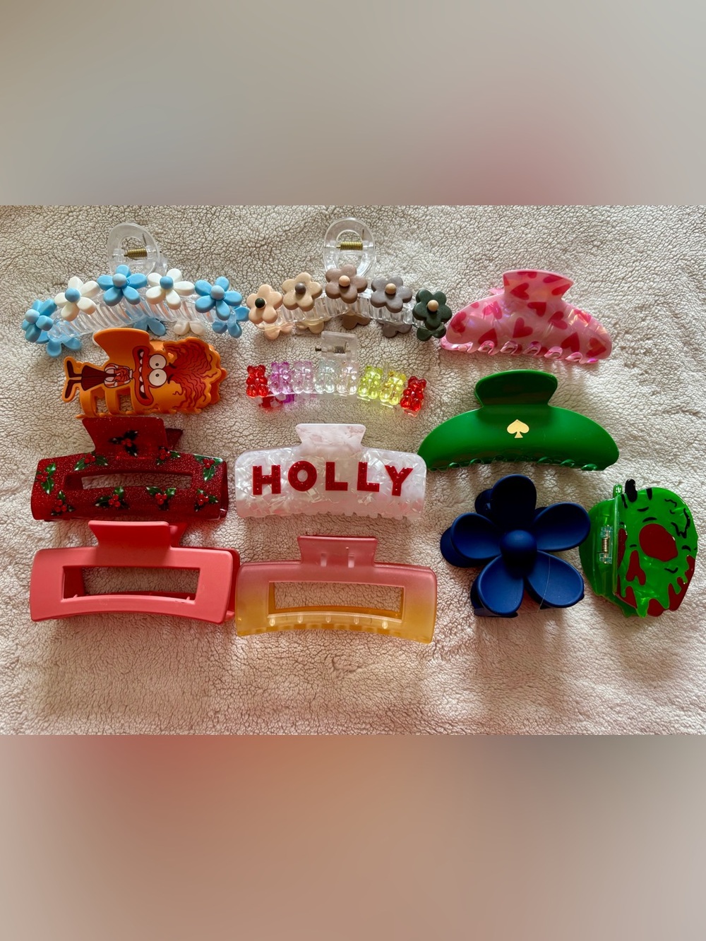 Hair claw clip set of 12